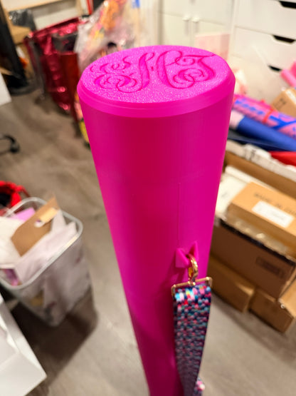 Mahjong or Game Mat Carry Tube - Single or Double - Custom Color Printed