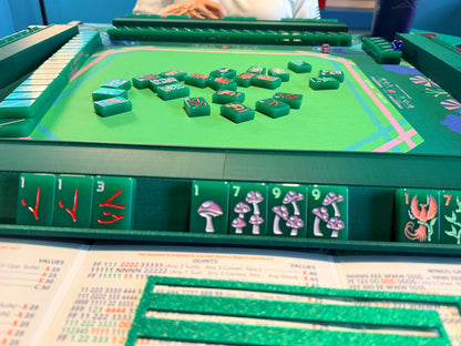Single Mahjong Rack - Set of 4 - Sparkling Jade
