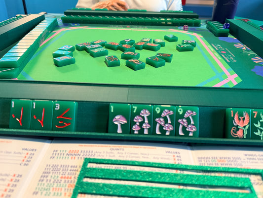 Single Mahjong Rack - Set of 4 - Sparkling Jade