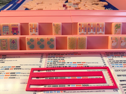 Double Mahjong (2 Player) Rack - Set of 2 - Baby Pink