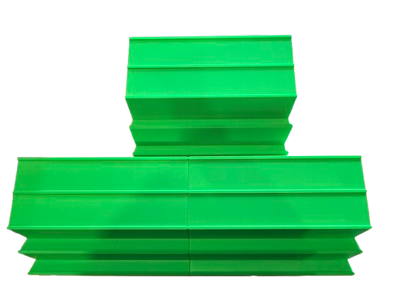Double Mahjong (2 Player) Rack - Set of 2 - Bright Green