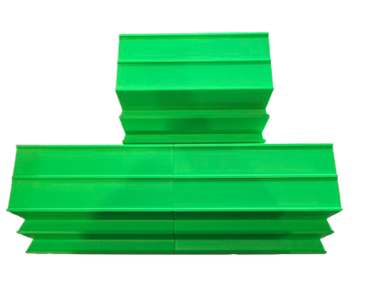 Double Mahjong (2 Player) Rack - Set of 2 - Bright Green