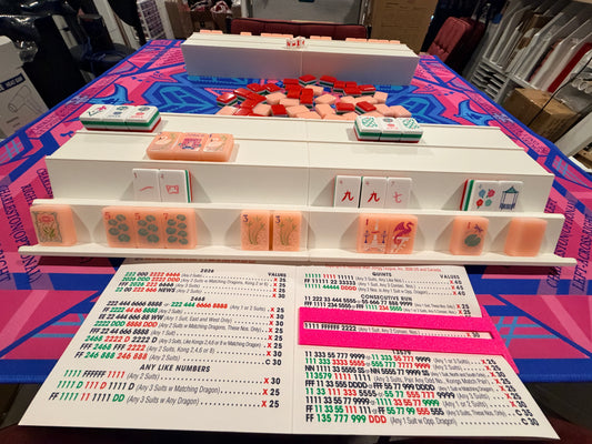 Double Mahjong (2 Player) Rack - Set of 2 - White