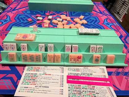 Double Mahjong (2 Player) Rack - Set of 2 - Seafoam Green