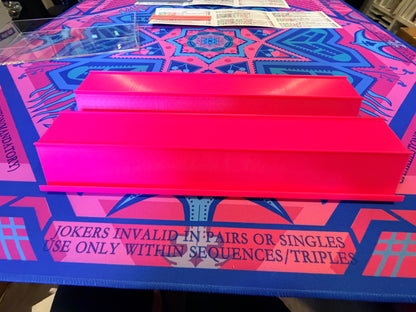 Single Mahjong Flat Tile Rack - Set of 4 - Bright Pink