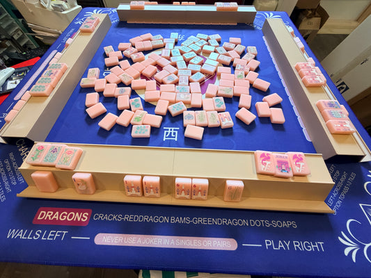 Single Mahjong Rack - Set of 4 - Bone White
