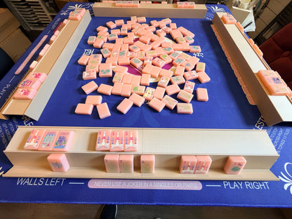 Single Mahjong Rack - Set of 4 - Bone White