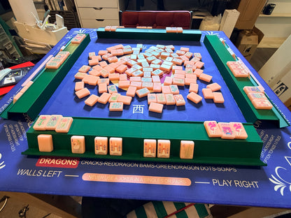 Single Mahjong Rack - Set of 4 - Dark Green