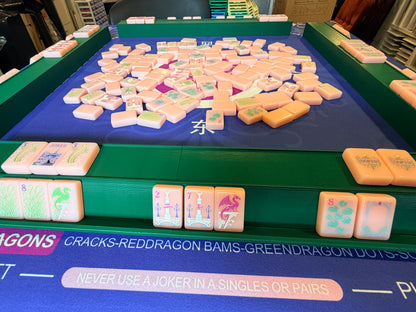 Single Mahjong Rack - Set of 4 - Dark Green