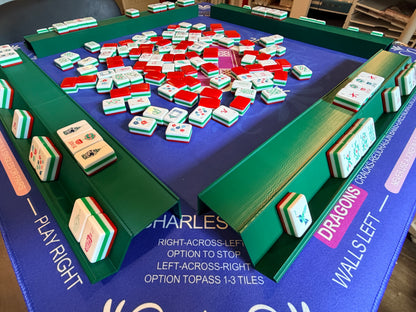 Single Mahjong Rack - Set of 4 - Dark Green