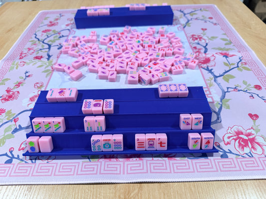 Double Mini Mahjong Rack - Set of 2 - Sparkly Royal Blue