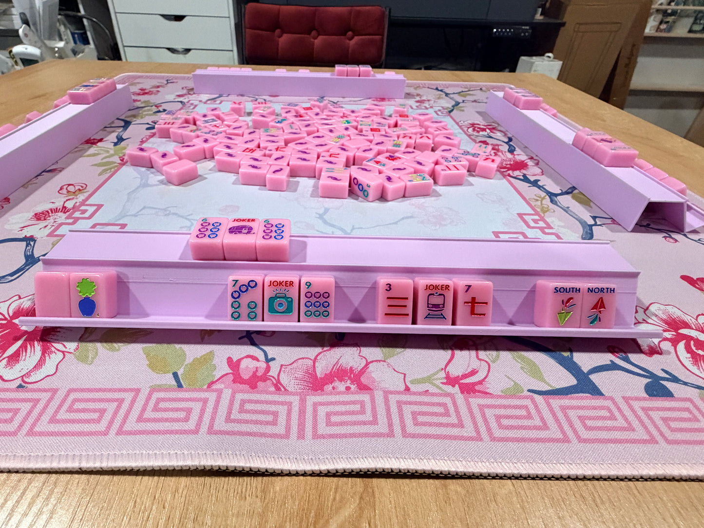Single Mini Mahjong Rack - Set of 4 - Lilac