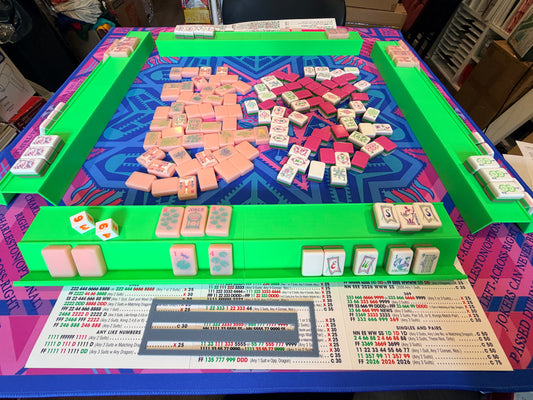 Single Mahjong Rack - Set of 4 - Bright Green