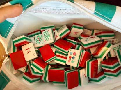 Unbranded Mahjong Tiles with Custom Double Mahjong Racks