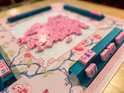 Single Mini Mahjong Rack - Set of 4 - Sparkly Turquoise