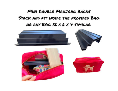 Double Mini Mahjong Rack - Set of 2 - White